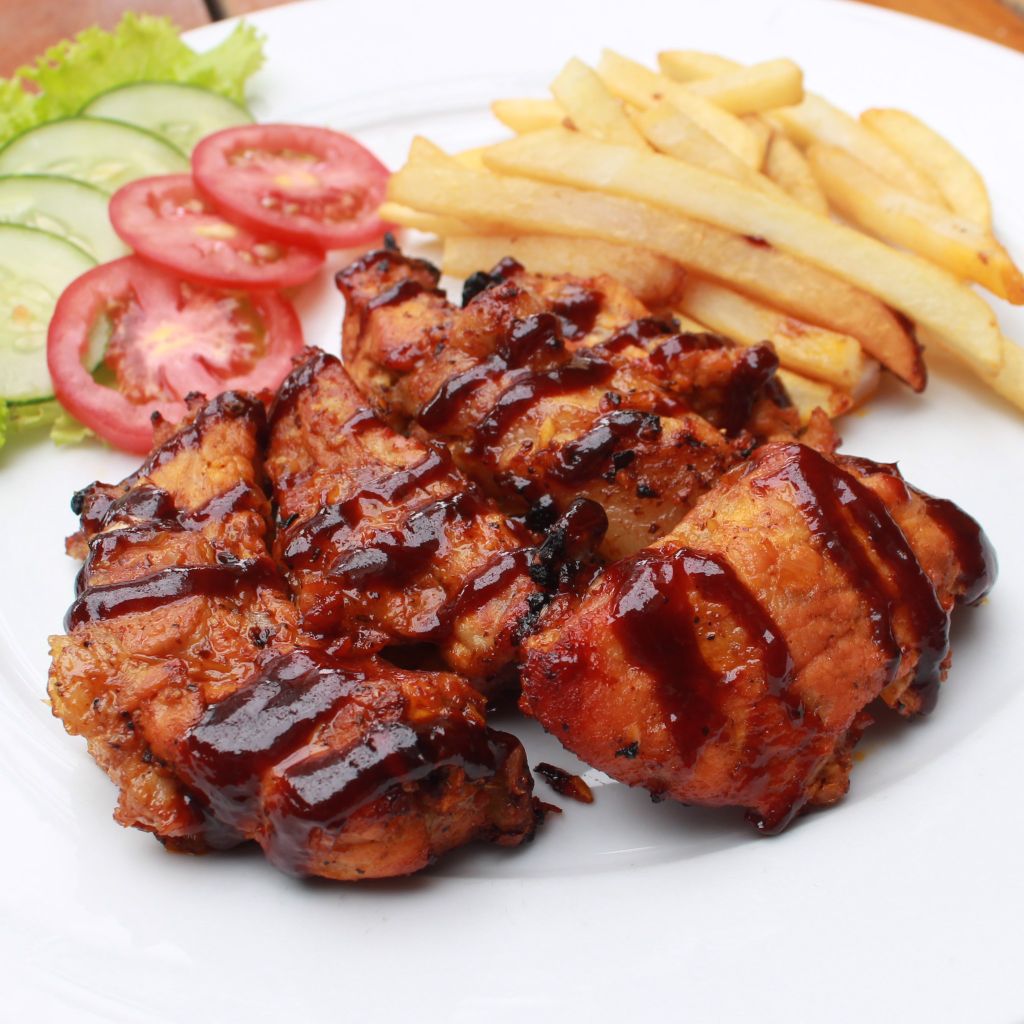 Sườn Heo Nướng Sốt BBQ