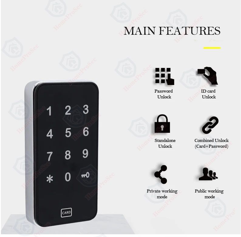 Khóa tủ Locker mật mã/ thẻ từ HomeProSec HPS- 1101P