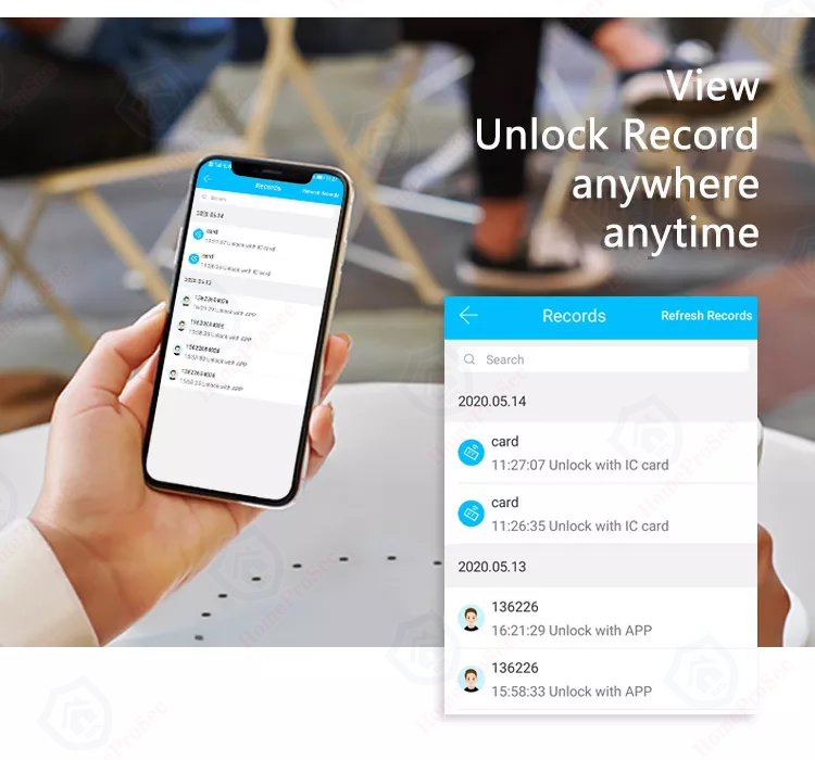  Khóa tủ thẻ từ App điện thoại HomeProSec HPS- 2108 TTL 