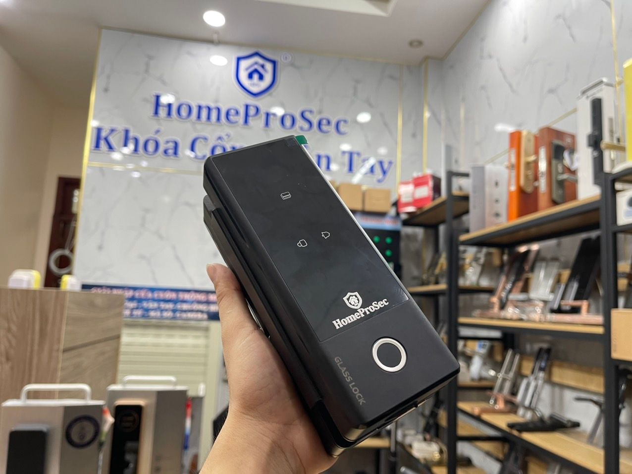  Khóa vân tay cửa kính HPS- G210 (Key) 