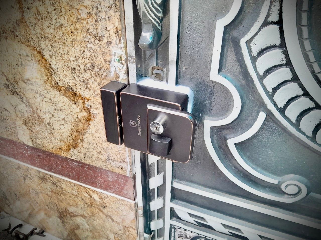 Khoá cổng Pin 02 vân tay HPS- P22 DF