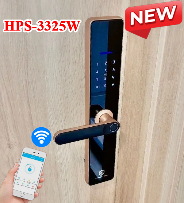 Khóa vân tay cửa gỗ HPS- 3325W (TTlock- Wifi)
