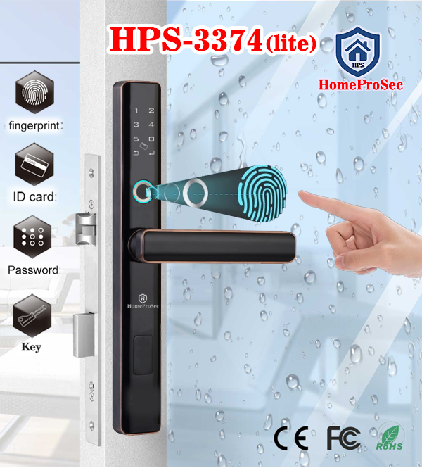 Khóa Vân Tay Cửa Nhôm HPS- 3374 (Lite)