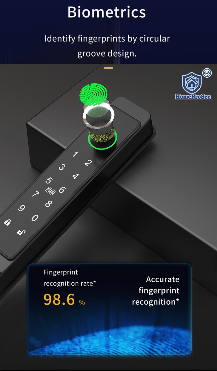 Khóa vân tay cửa nhôm HPS- 3375N (TTLock)