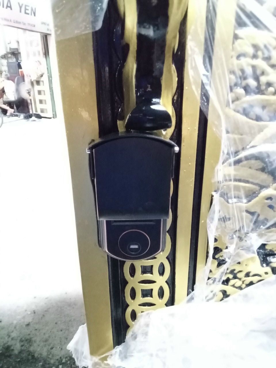 Khoá cổng Pin 02 vân tay HPS- P22 DF