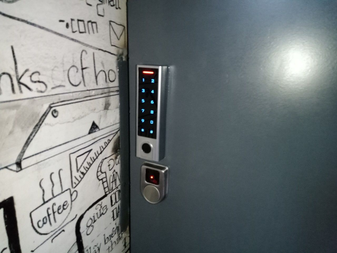 Bộ khóa cổng vân tay HPS- SLPLUS ( HF3P3- Ttlock)