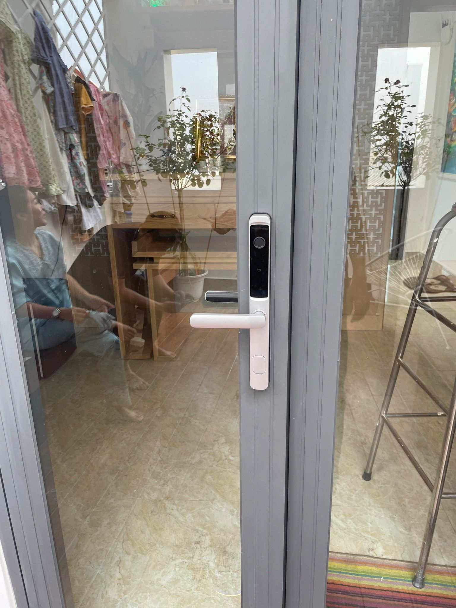  Khóa vân tay cửa nhôm HPS- 3376 (ttlock) 