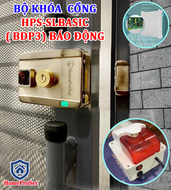 Bộ khóa cổng Thẻ từ / Điện Thoại HPS- SLBASIC ( BDP3) BÁO ĐỘNG QUÊN ĐÓNG CỬA