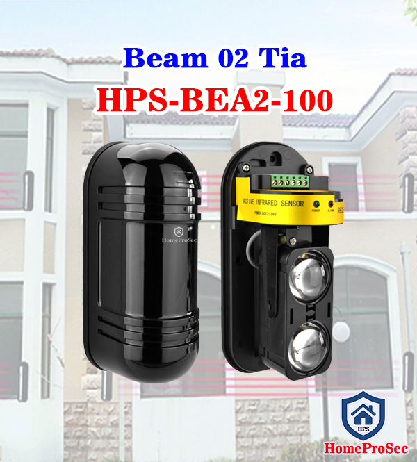 Hàng rào điện tử HPS- BEA2- 100 - BEAM 2 tia