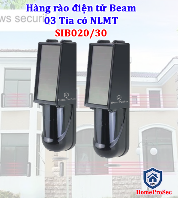 Hàng rào điện tử- Beam 03 Tia- Hỗ trợ NLMT SIB020/30
