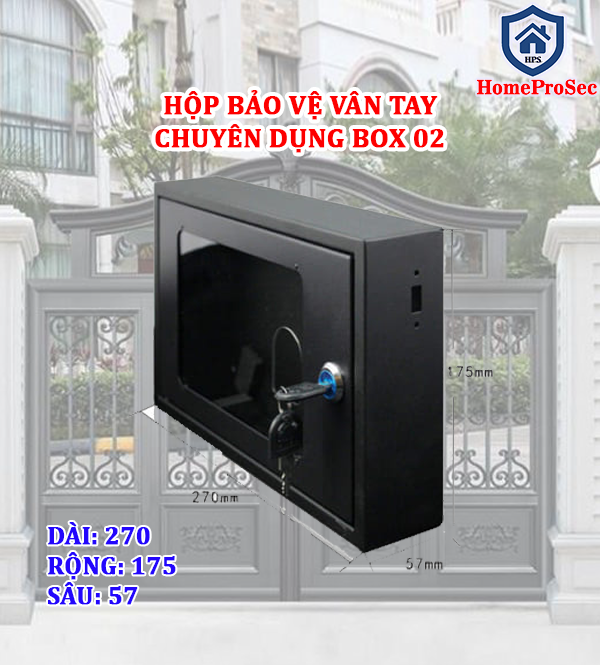 Hộp bảo vệ chuyên dụng ngoài trời HPS- Box 02 ( Ngang)