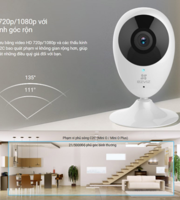 Camera wifi đa năng 2 MegaPixel – Góc nhìn siêu rộng 180°