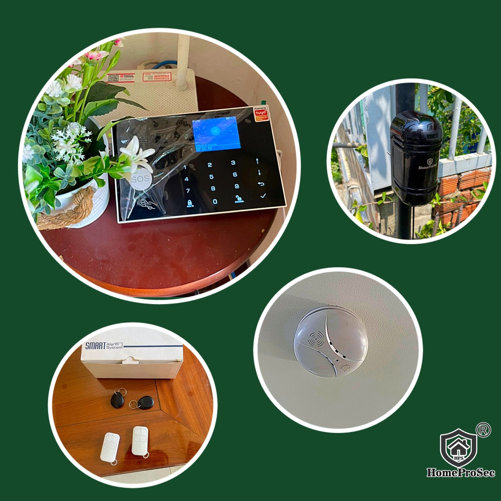 Trung Tâm Báo Động Wifi + SIM HPS - H6G ( 03 Zone Có dây)