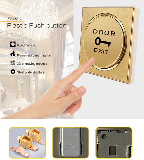 Nút nhấn Exit có dây EX05