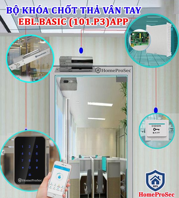  Bộ Khóa chốt thả HPS- EBLBASIC ( 101P3) 