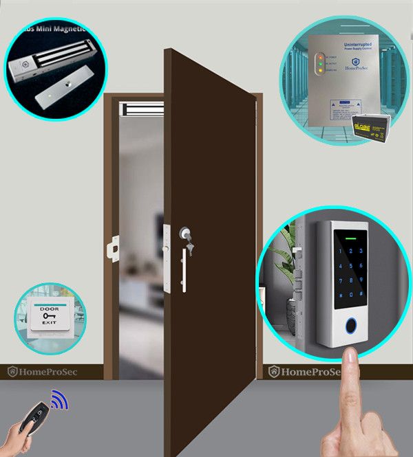 Bộ Khóa Từ Hút Vân Tay HPS- EMLPRO ( HF1P8 - UPS)