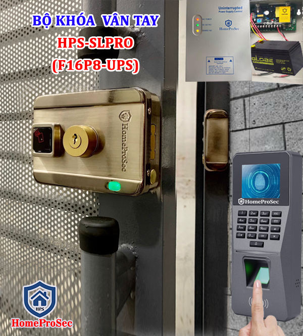 Bộ khóa cổng vân tay HPS- SLPRO ( F16P8-UPS)