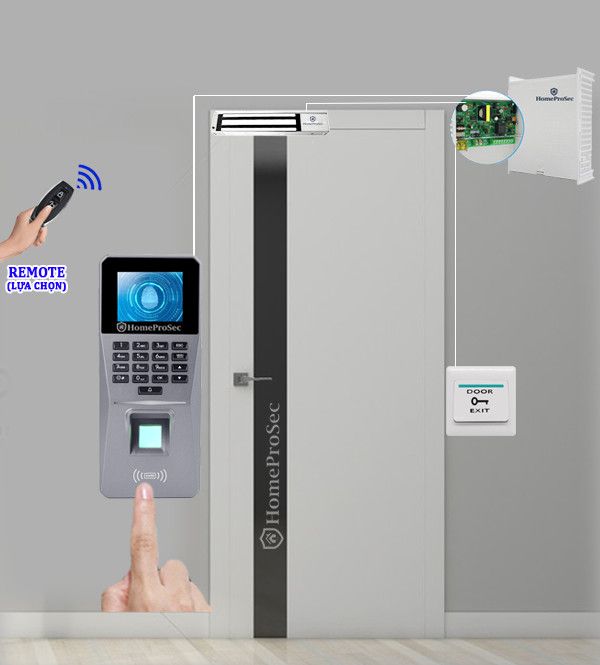 Bộ Khóa Từ Hút Vân Tay HPS- EMLPLUS ( F16P3)