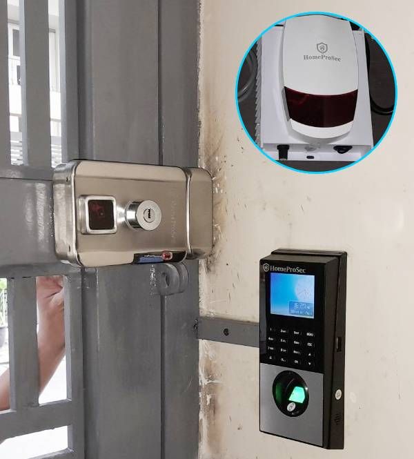 Bộ khóa cổng Vân Tay inox có báo động HPS- SLIPLus ( F19NP3- ALARM)