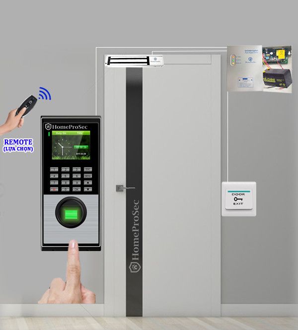 Bộ Khóa Từ Hút Vân Tay HPS- EMLPRO ( F19NP8 - UPS)