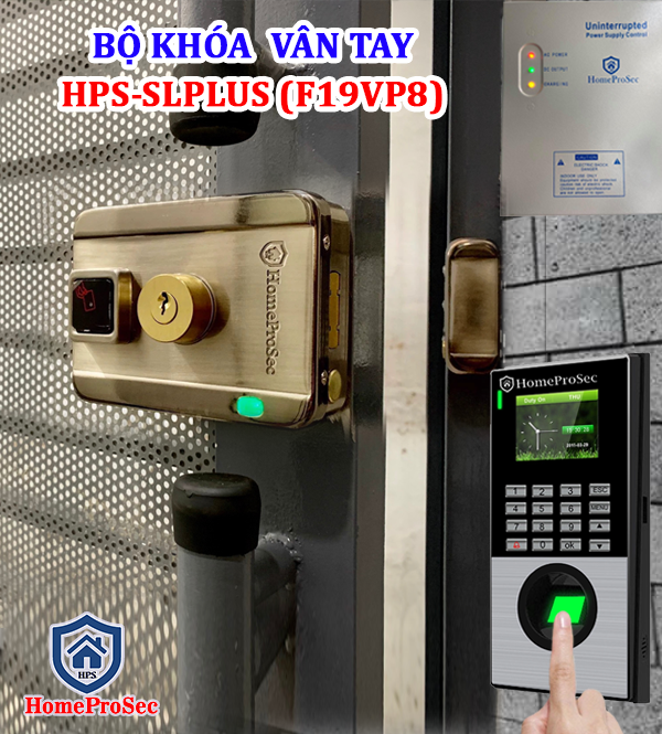 HPS- SLPLUS ( F19VP8 )- Bộ khóa cổng thông minh –Quản Lý lịch sử ra vào HomeProSec HPS- SLPLUS ( F19VP8 )