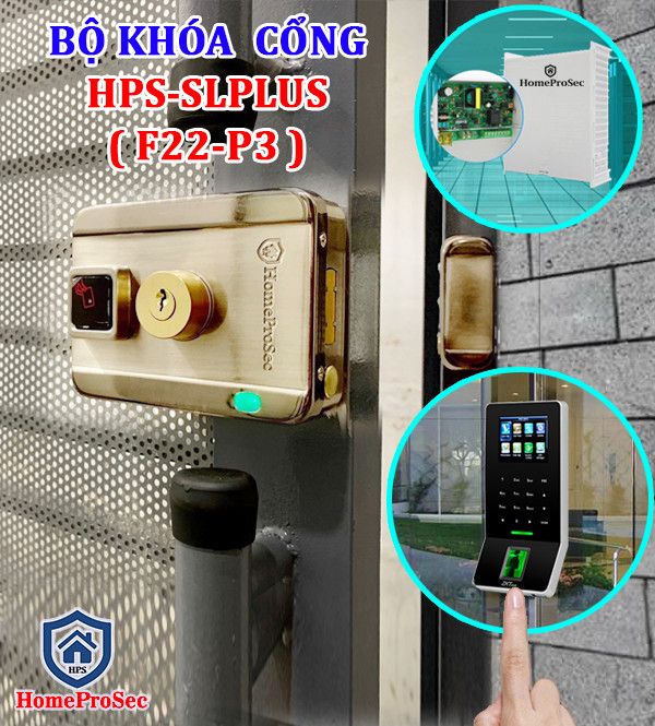  Khóa cổng vân tay cho nhà trọ hãng  Zkteco HPS - SLPLUS ( F22P3 ) 