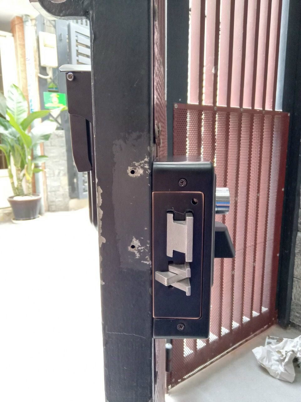 Khoá cổng Pin 02 vân tay HPS- P22 DF TT