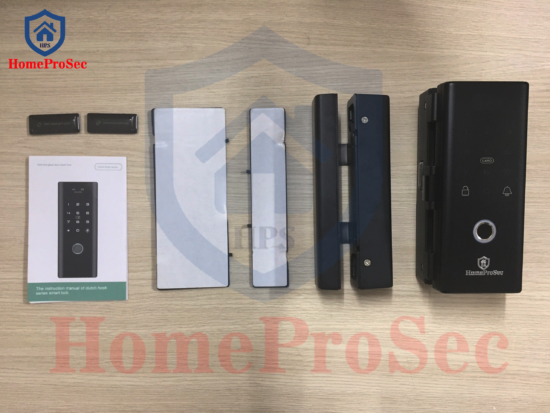 HPS- G200 ( Lite )- Khóa vân tay cửa kính- APP điện thoại HomeProSec