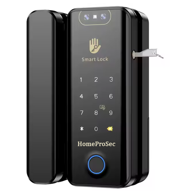Khóa Face ID - vân tay cửa kính HPS- G220 / G221 (có chìa cơ)