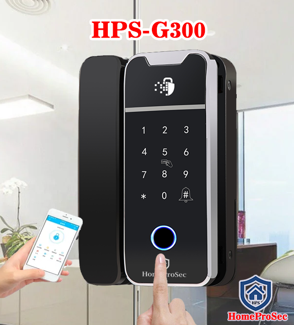 Khóa vân tay cửa kính HPS- G300