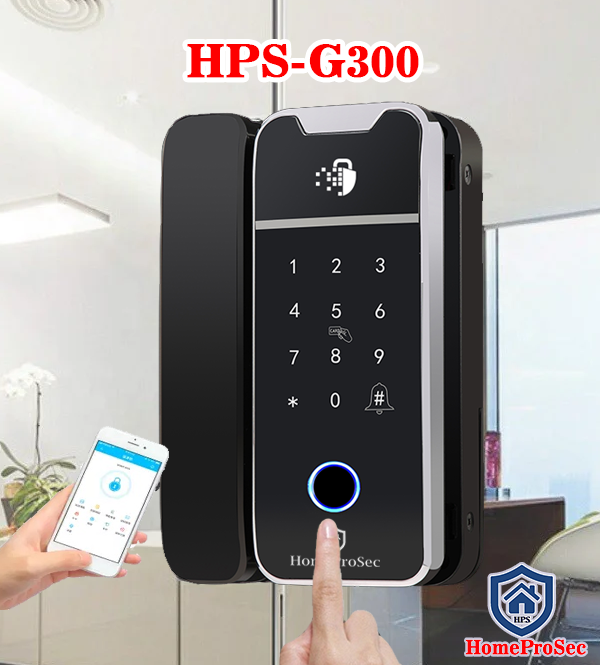  Khóa vân tay cửa kính HPS- G300 