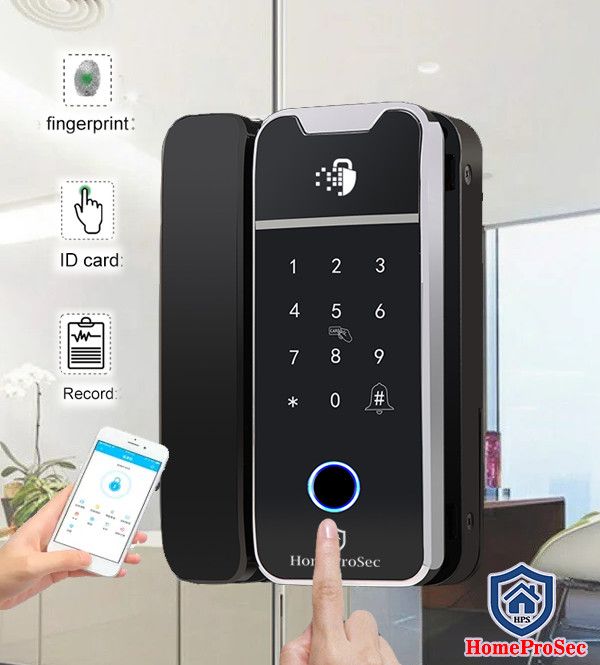 Khóa vân tay cửa kính HPS- G300