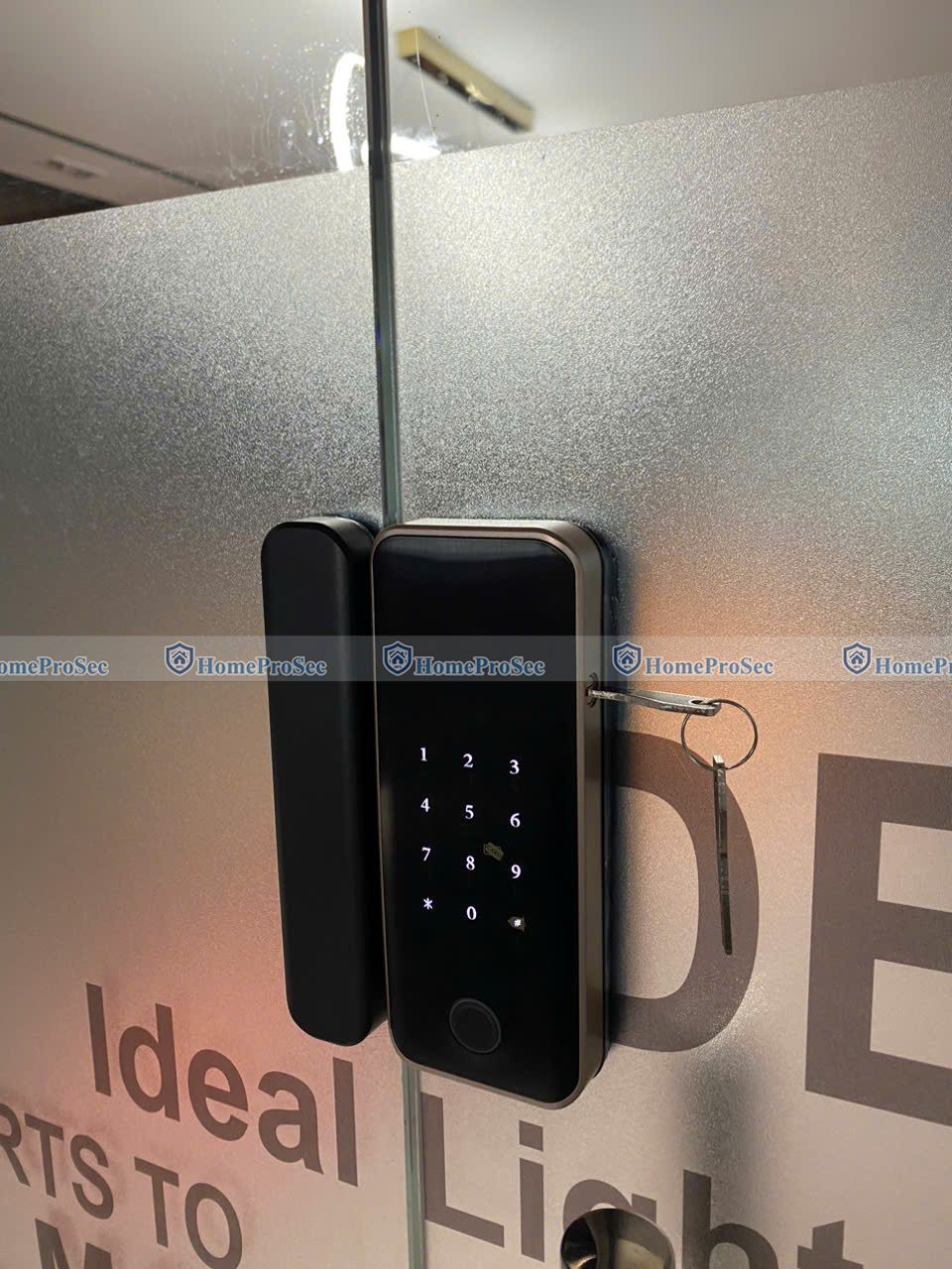 Khóa vân tay cửa kính HPS- G320 (có chìa cơ)