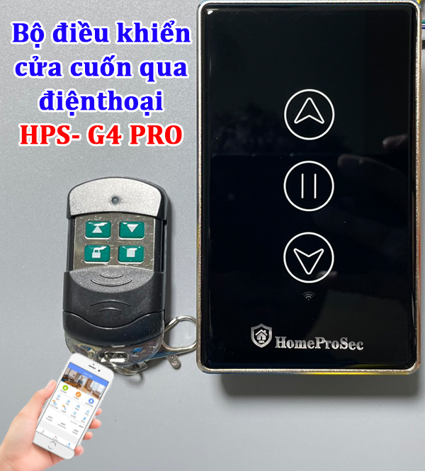 Bộ điều khiển wifi - Bluetooth cửa cuốn qua điện thoại HomeProSec HPS- G4 PRO