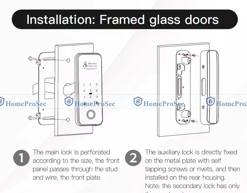 Khóa vân tay cửa kính HPS- G8FBTTL (ttlock)