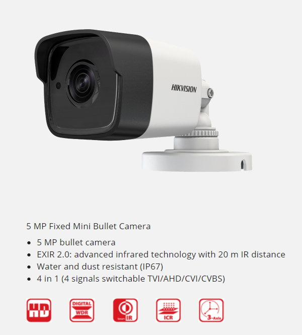 Camera 5.0 MP DS-2CE16H0T-ITF