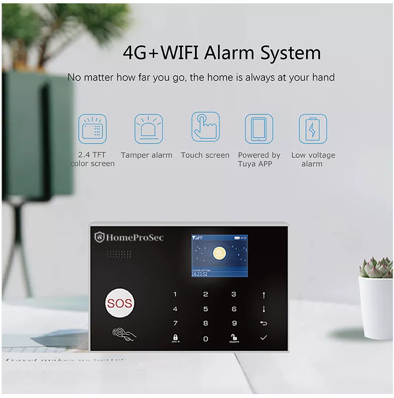 Trung Tâm Báo Động Wifi + SIM HPS - H6G ( 03 Zone Có dây)