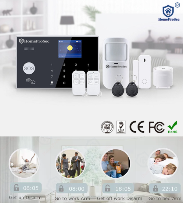 Trung Tâm Báo Động Wifi + SIM HPS - H6G ( 03 Zone Có dây)