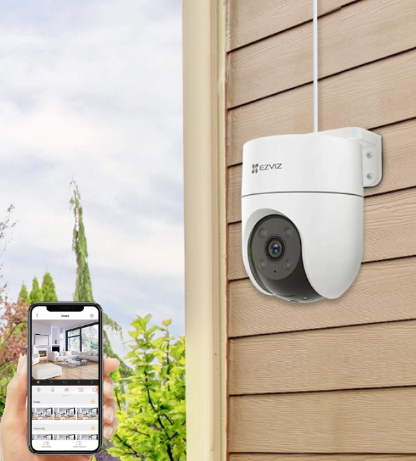 – Camera Wifi quay quét ngoài trời, có màu ban đêm H8C - 3MP