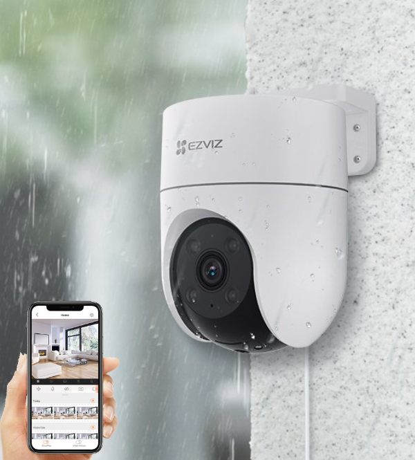  – Camera Wifi quay quét ngoài trời, có màu ban đêm H8C - 3MP 