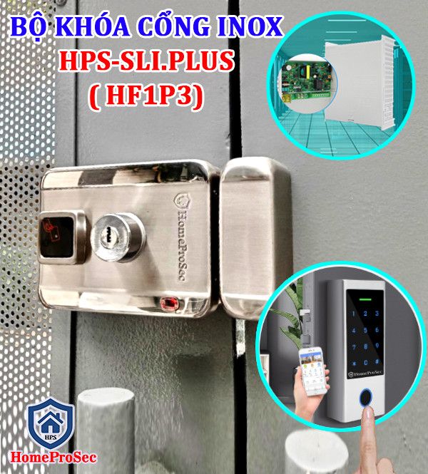 Bộ khóa cổng vân tay inox HPS- SLIPLUS ( HF1P3-Tuya )