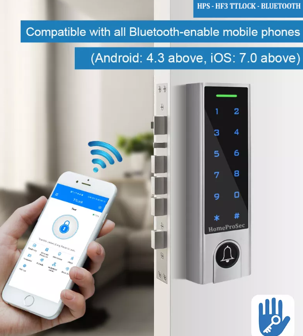 Đầu đọc mật mã/thẻ từ ngoài trời HPS- HF3 PC ( TTLOCK )