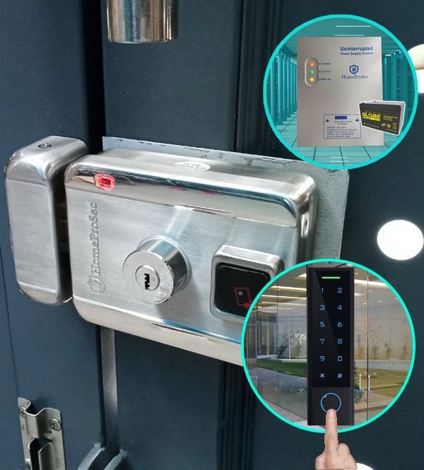 Bộ khóa cổng vân tay inox HPS- SLIPRO ( HF4P8 - UPS- TUYA)