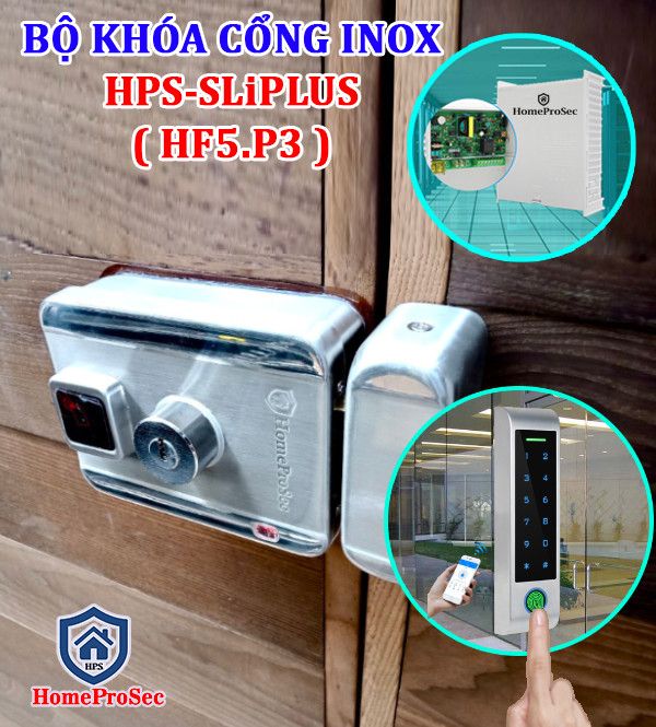 Khóa cổng vân tay inox HPS- SLPLUS ( HF5P3- ttlock/Tuya)