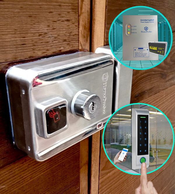 Bộ khóa cổng vân tay inox HPS- SLIPRO ( HF5P8 - UPS - ttlokc/tuya)