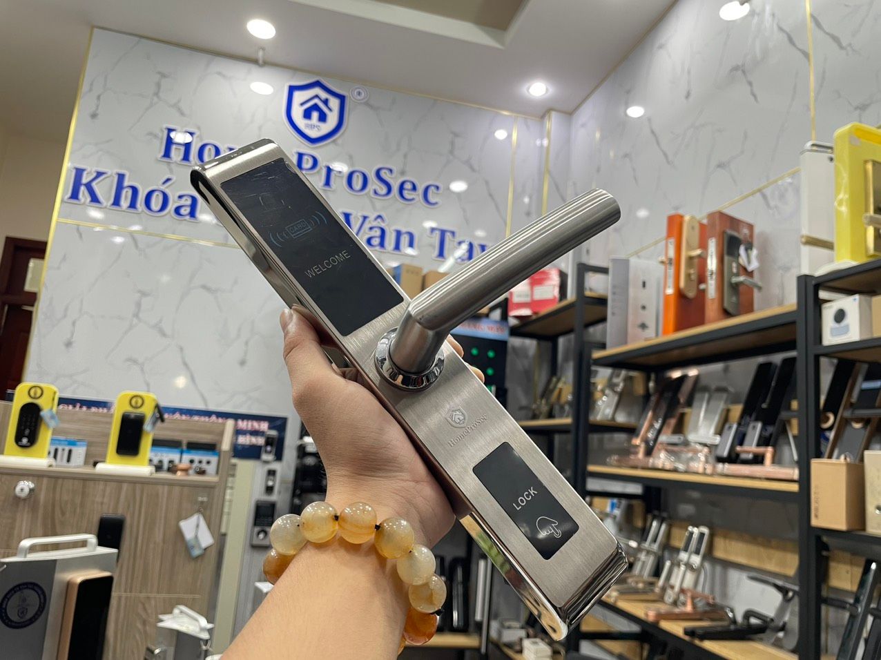 Khóa thẻ từ cửa nhôm HPS- 958