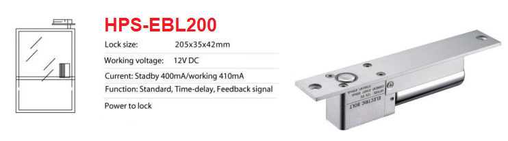 Khóa chốt thả HPS - EBL 200