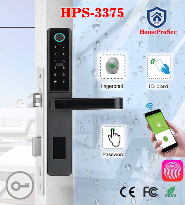  Khóa vân tay cửa nhôm HPS- 3375 (ttlock) 