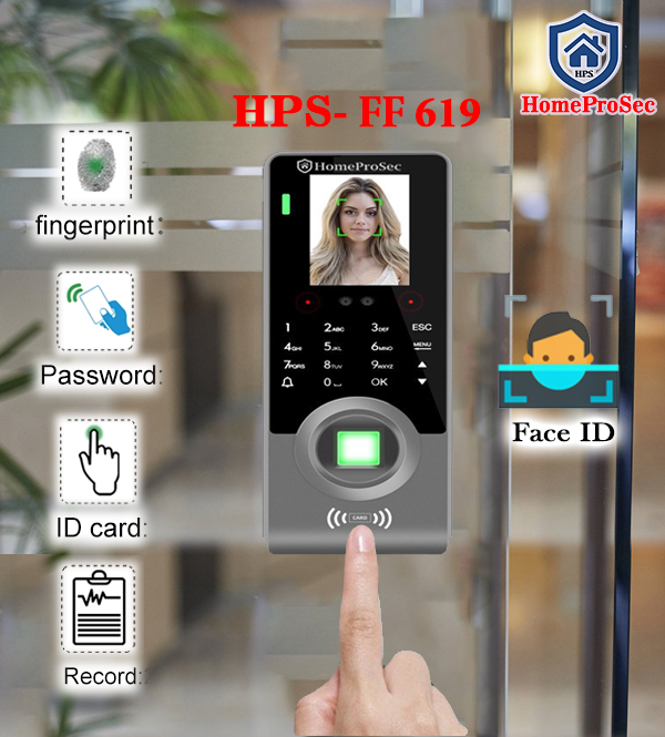 HPS- FF 619- Vân tay khuôn mặt trong nhà HomeProSec HPS- FF 619