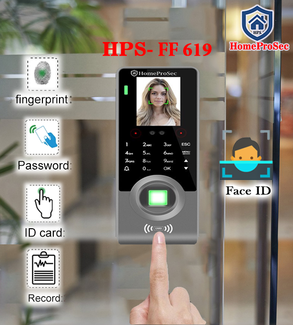  HPS- FF 619- Vân tay khuôn mặt trong nhà HomeProSec HPS- FF 619 